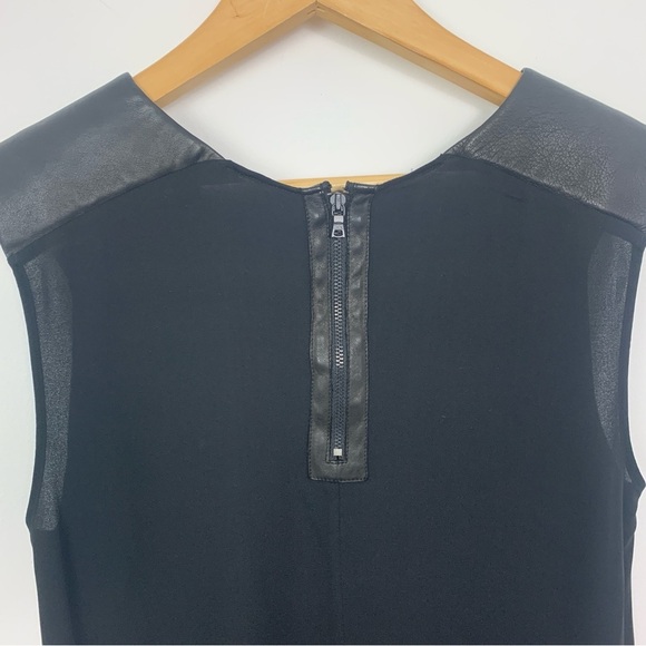 Alice + Olivia by Stacy Bendel Silk / Leather Tank Top - Picture 5 of 9